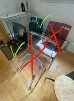 2 ikea tobias stoelen, donker grijs en blauw, Huis en Inrichting, Tafels | Salontafels, Ophalen, Gebruikt, Rond, 50 tot 100 cm