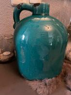Turquoise vaas, nog helemaal gaaf., Minder dan 50 cm, Steen, Blauw, Zo goed als nieuw
