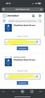 Ps code, Twee personen, Cadeaubon, Overige typen