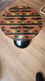 Design tafeltje van glas ., Minder dan 50 cm, 50 tot 75 cm, Rond, Minder dan 50 cm