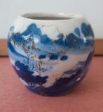Bodemvondst Chinees kommetje blauw wit landschap, Antiek en Kunst, Ophalen of Verzenden