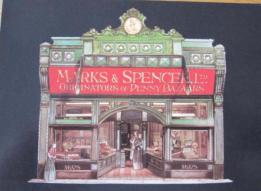 poppenhuis Marks & Spencer warenhuis op kaart - 1994 - nieuw, Ophalen of Verzenden, 1980 tot heden, Ongelopen, Overige thema's