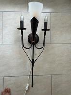 Wandlamp Roestbruin, Ophalen, Gebruikt, Glas