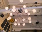 Vintage moderne design plafondlamp bollenlamp., Ophalen of Verzenden, Gebruikt, Glas, Space Age