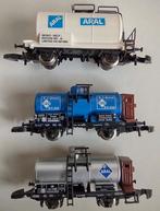 MÄRKLIN Z ARAL ketelwagens van de miniclub, Ophalen of Verzenden, Zo goed als nieuw, Wagon, Märklin