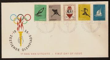 Nederland FDC E26 Zonder Adres Olympische Spelen 1956 beschikbaar voor biedingen