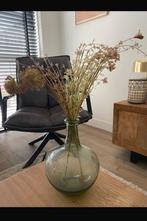 Vaas IB Laursen met bloemen, Huis en Inrichting, Ophalen of Verzenden, Minder dan 50 cm, Groen, Glas