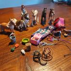 Schleich 6 ponys en toebehoren, Ophalen of Verzenden, Zo goed als nieuw