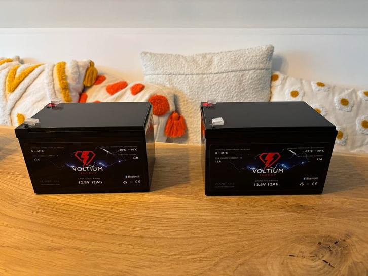 2x Volitium 12.8V 12Ah LiFePO4 Accu - Nieuw, Audio, Tv en Foto, Accu's en Batterijen, Nieuw, Oplaadbaar, Ophalen of Verzenden