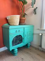 Groen brokant kasje / dressoir, Ophalen, Zo goed als nieuw
