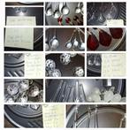 Diverse kristallen pegels /parels kralen blad/ ballen etc, Antiek en Kunst, Ophalen of Verzenden
