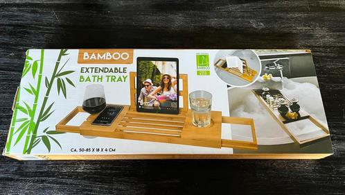 Bamboo badplank uitschuifbaar *NIEUW*, Huis en Inrichting, Badkamer | Badtextiel en Accessoires, Nieuw, Overige typen, Bruin, Ophalen of Verzenden