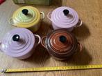 Le creuset pannetjes, Huis en Inrichting, Keuken | Potten en Pannen, Ophalen of Verzenden, Zo goed als nieuw, Glas, Pot, Bus of Blik