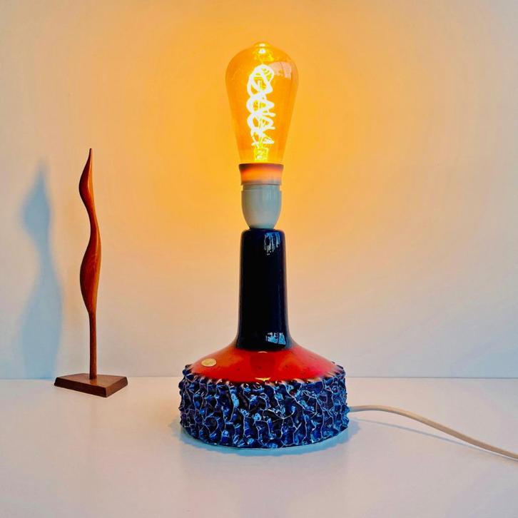 vintage Deens Design LAMP Frank keramiek Scandi HK Living, Huis en Inrichting, Lampen | Tafellampen, Gebruikt, Minder dan 50 cm