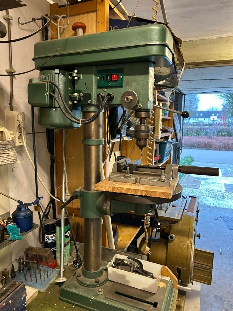 Mooie Boorkolom, Doe-het-zelf en Verbouw, Gereedschap | Boormachines, Ophalen, Zo goed als nieuw, Kolomboormachine