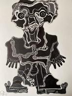 werkstuk op papier., Antiek en Kunst, Kunst | Schilderijen | Abstract, Ophalen