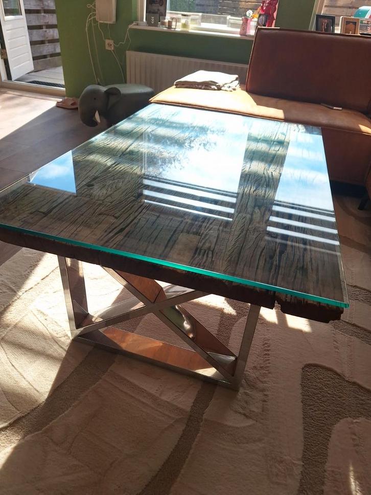 Railway Tafel - Salon & Eettafel, Huis en Inrichting, Tafels | Salontafels, Zo goed als nieuw, Minder dan 50 cm, 50 tot 100 cm