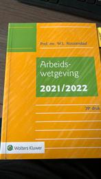 W.L. Roozendaal - Arbeidswetgeving 2021/2022, Ophalen of Verzenden, Zo goed als nieuw, W.L. Roozendaal