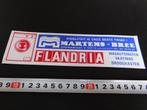 sticker België Bree Martens  FLANDRIA  witgoed, Verzamelen, Ophalen, Zo goed als nieuw, Bedrijf of Vereniging