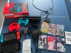 Nintendo switch compleet met spellen en controllers, Ophalen, Zo goed als nieuw, Met 2 controllers, Switch Original