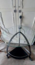 Design Trolley/bijzettafel op wieltjes, Huis en Inrichting, Tafels | Bijzettafels, Ophalen, Zo goed als nieuw, 75 cm of meer, Rechthoekig