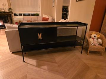 Stijlvol TV Meubel - Zwart Metaal