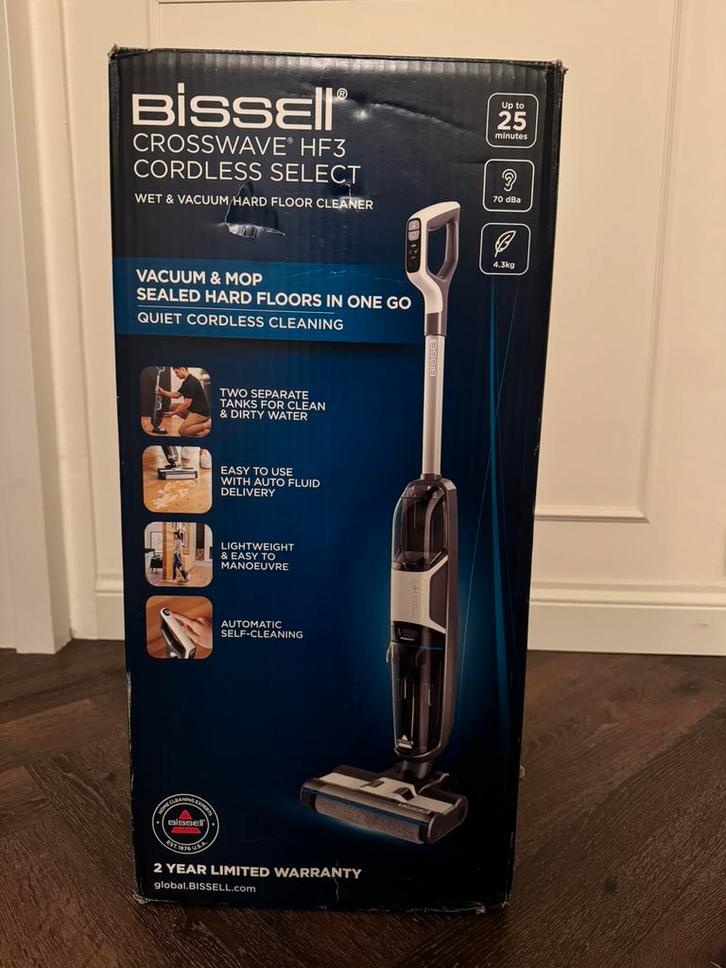 Bissell crosswave HF3 cordless select, Witgoed en Apparatuur, Stofzuigers, Zo goed als nieuw, Waterstofzuiger, Ophalen of Verzenden