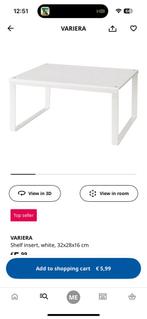 Variera Shelf insert IKEA, Huis en Inrichting, Ophalen, Zo goed als nieuw, 25 tot 50 cm, Rechthoekig