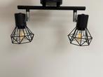 2x2 plafond lampen set + spiegeltjes, Ophalen of Verzenden, Zo goed als nieuw