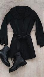 Mooie jas in jeans stof met leuke kraag size XS, Ophalen of Verzenden, Zo goed als nieuw, Maat 34 (XS) of kleiner, Blauw