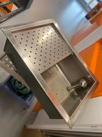 Bar spoelbak - RVS - Professioneel, Huis en Inrichting, Keuken | Keukenelementen, Ophalen of Verzenden, Gebruikt