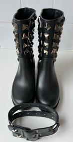 Philipp Plein boots / laarzen maat 36/37, Ophalen of Verzenden, Zo goed als nieuw, Zwart, Hoge laarzen