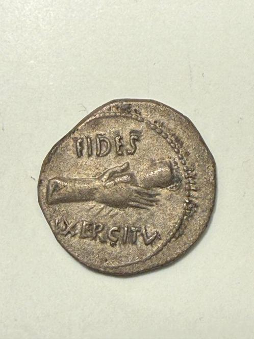 Romeinse Denarius Munt - Fides Exercituum, Postzegels en Munten, Munten | Nederland, Losse munt, Overige waardes, Vóór koninkrijk