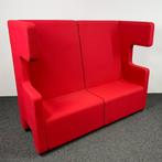 Ahrend Akoestische Oorstoel Rood, Huis en Inrichting, Fauteuils, Ophalen, Gebruikt, Minder dan 75 cm, Stof