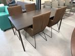 Showmodel Arco Slim Eettafel eiken fineer Oak Black 160x90, Huis en Inrichting, Tafels | Eettafels, Arco, Nieuw, 150 tot 200 cm