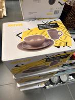 Xenos Serviesset Beige - 16 delig, Huis en Inrichting, Keuken | Servies, Ophalen, Keramiek, Nieuw, Effen