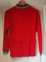 Wollen Retro fietsshirtwereldkampioen bandjes rood, Verzenden, Info@salice.com, Zo goed als nieuw, Kleding