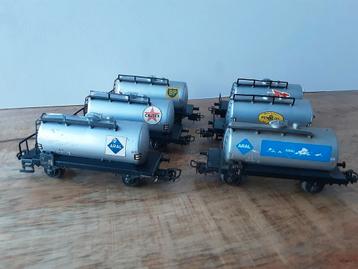 Zes Marklin tankwagons.  beschikbaar voor biedingen