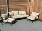 Kave Home 2 stoelen en bank (1 maand oud - nieuwprijs €1500), Tuin en Terras, Tuinsets en Loungesets, Ophalen, 5 zitplaatsen, Aluminium