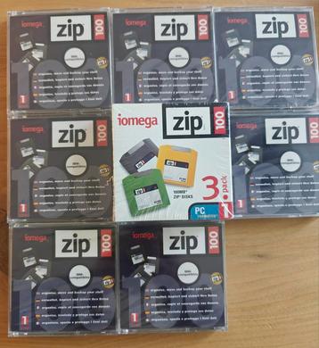 10 stuks Zip 100 schijven ongeopend (NOS) beschikbaar voor biedingen