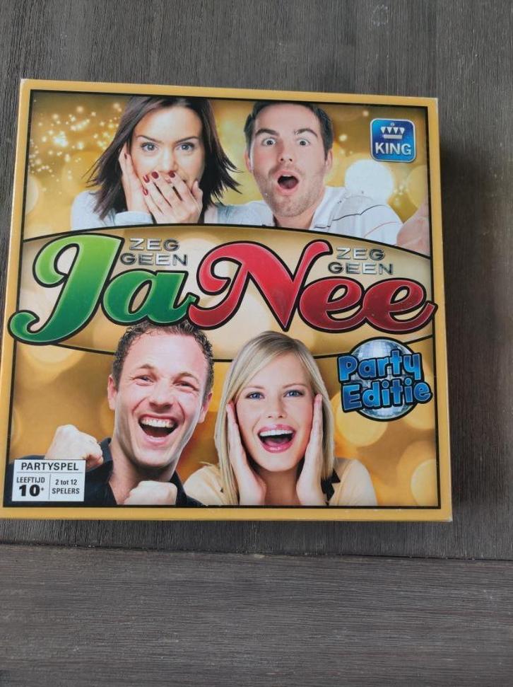 JaNee gezelschapsspel, Hobby en Vrije tijd, Gezelschapsspellen | Bordspellen, Zo goed als nieuw, Een of twee spelers, Drie of vier spelers