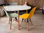 Tafel rond (diameter 80, hoogte 74,5 cm) (zonder stoelen), Huis en Inrichting, Tafels | Eettafels, Ophalen, Gebruikt, 50 tot 100 cm