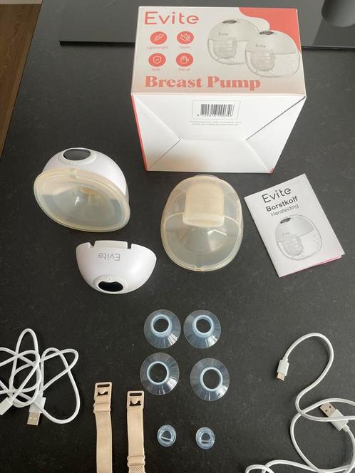 Evite handsfree dubbele borstkolf, Kinderen en Baby's, Babyvoeding en Toebehoren, Zo goed als nieuw, Borstkolf, Ophalen of Verzenden