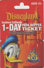 1-day ticket 50 jaar Disneyland rood, Ophalen of Verzenden, Donald Duck, Nieuw, Overige typen