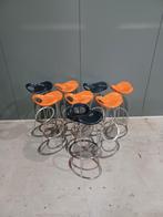 Design barkrukken, 8 stuks, Ophalen, 60 tot 90 cm, Metaal, Gebruikt