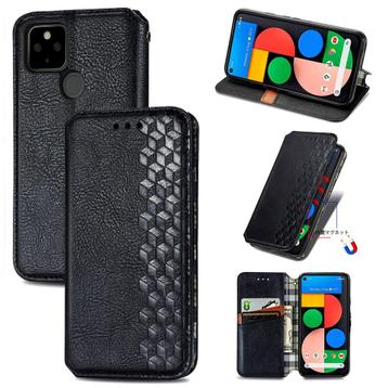 Google Pixel 5 Luxe PU Lederen Wallet Case Set _ Zwart beschikbaar voor biedingen