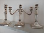 verzilverde kandelaars, Huis en Inrichting, Woonaccessoires | Kandelaars en Kaarsen, Overige materialen, Verzenden, Zo goed als nieuw