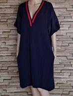 SUMMUM Vlot Donkerblauw Jurkje Maat 44, Kleding | Dames, Jurken, Summum, Maat 42/44 (L), Zo goed als nieuw, Knielengte