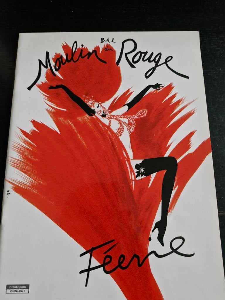 Moulin Rouge.  Programma boekje  frans/engels, Tickets en Kaartjes, Eén persoon