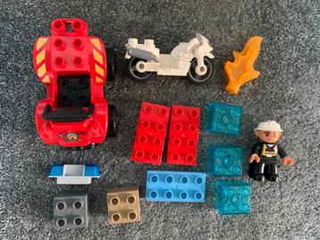 Duplo Brandweerauto & Politie Motor Set beschikbaar voor biedingen